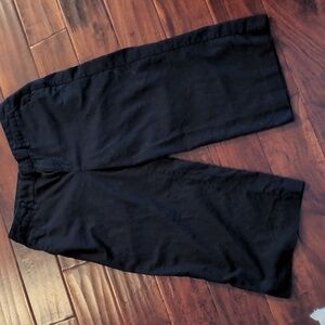 GAP Midnight Black Wide Leg Cropped Pants